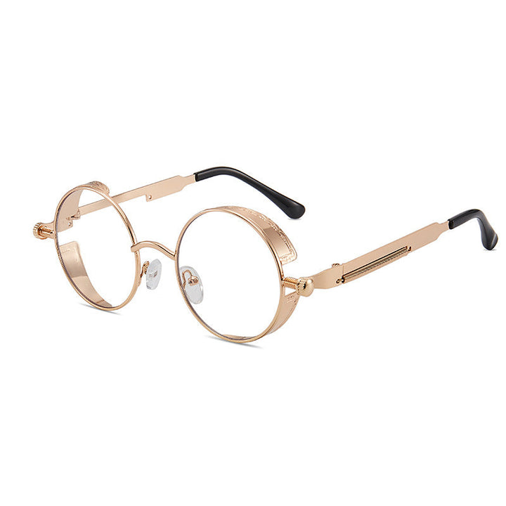 Women's retro-inspired round sunglasses with special lenses Kalsten