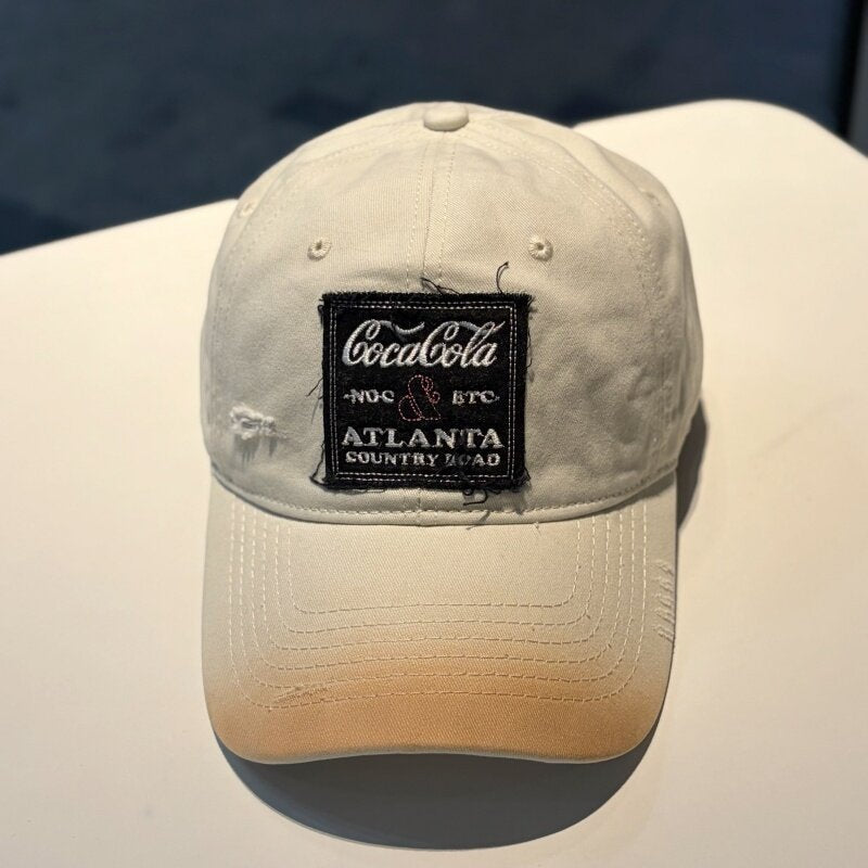 Unisex Vintage-Inspired Distressed Cap Kalsten