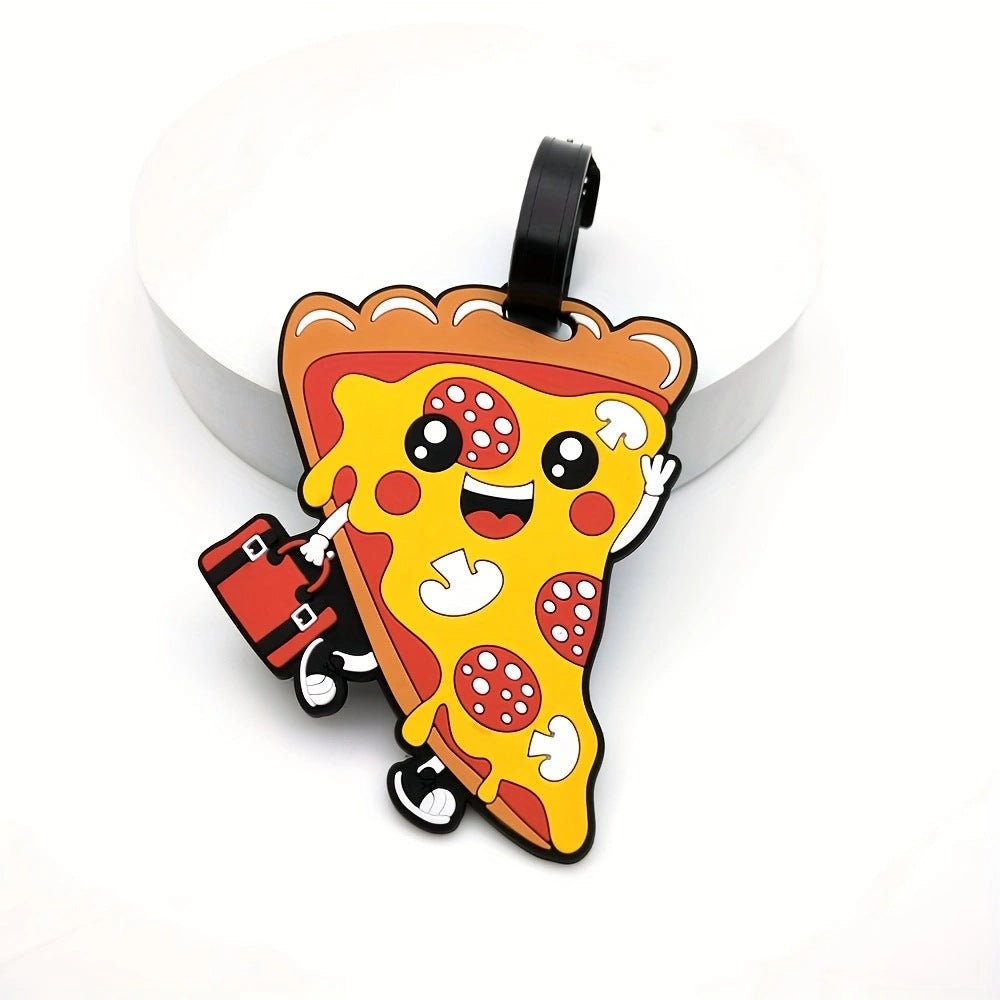 Playful Pizza Slice Luggage Tag Kalsten