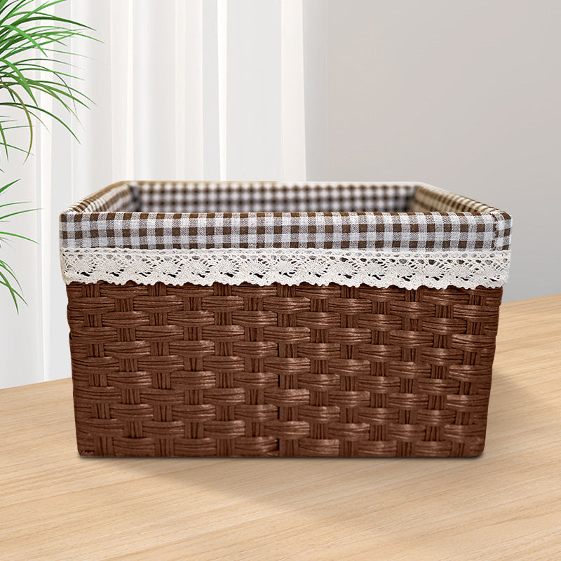 Stylish storage box with decorative fabric insert Kalsten