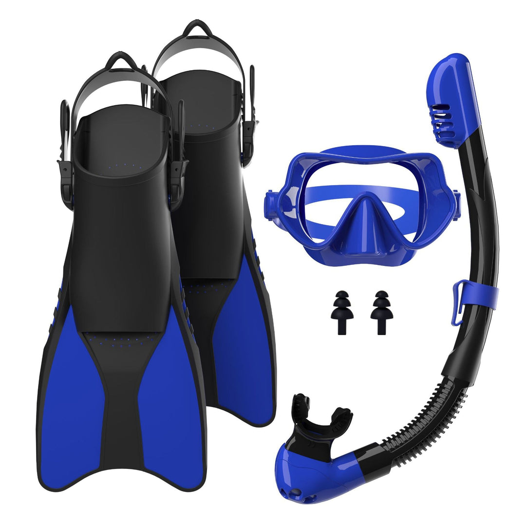 Snorkel set with high-quality fins and ergonomic diving mask Kalsten