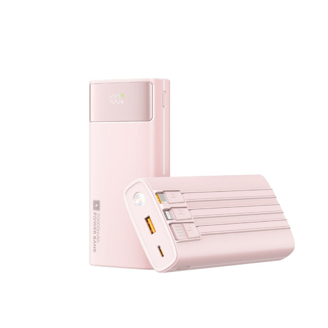 Portable power bank with slim design and digital display Kalsten