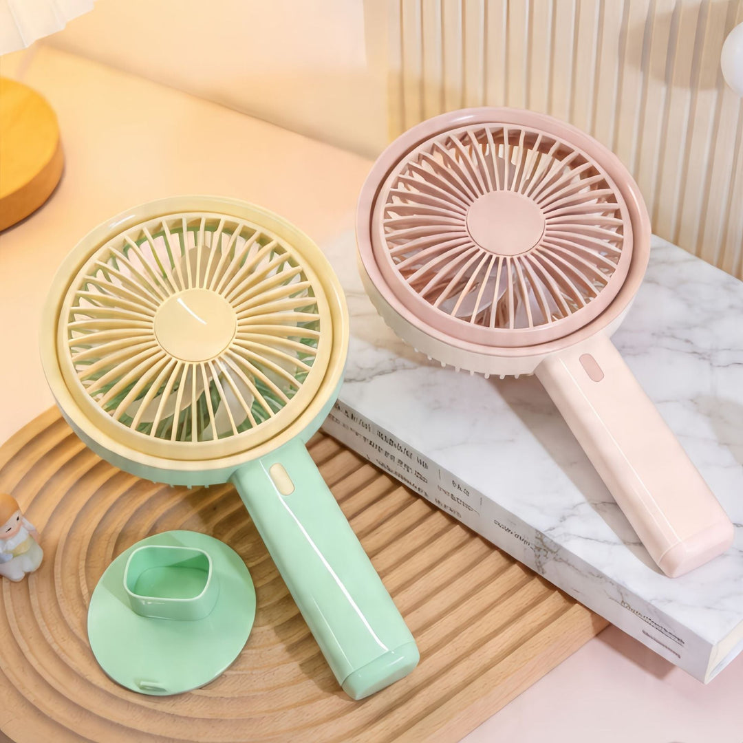 Women's Portable Table Fan with Integrated USB Charging Function Kalsten