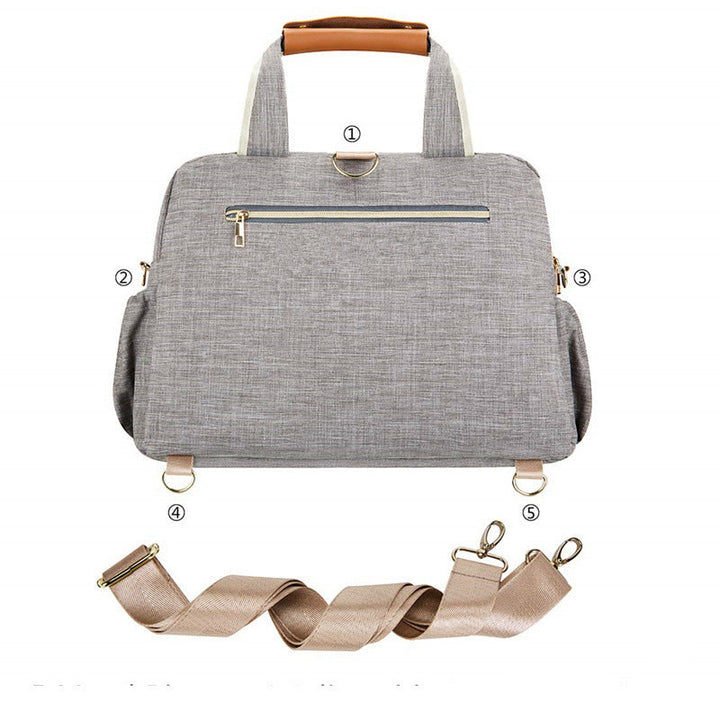 Ladies diaper bag with integrated changing mat Kalsten