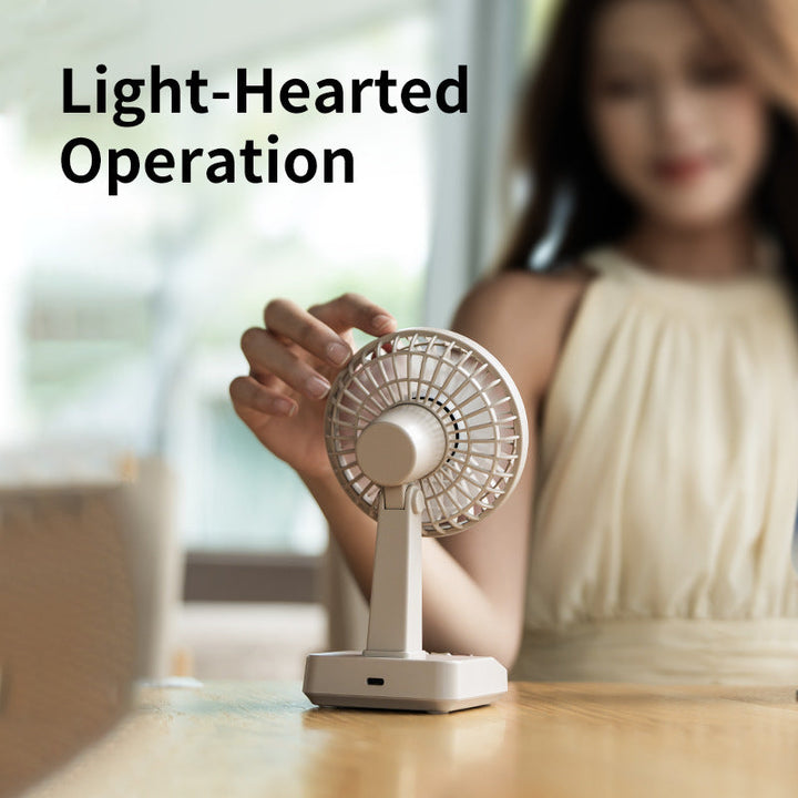 Ladies compact table fan with adjustable tilt angle Kalsten