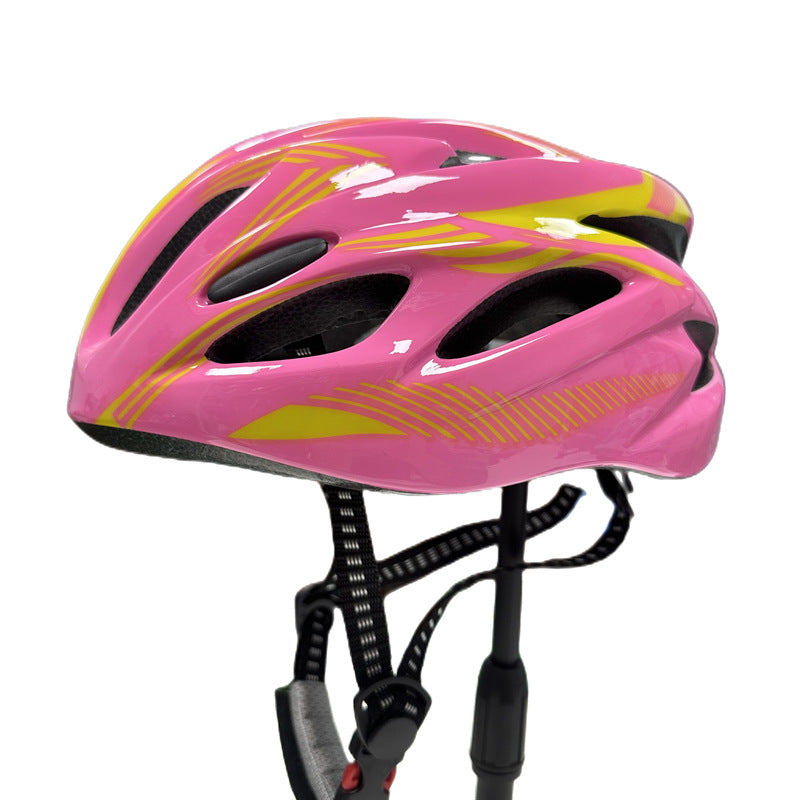 streamlined high-ventilation cycling helmet with micro-adjust retention and impact-absorbing liner Kalsten