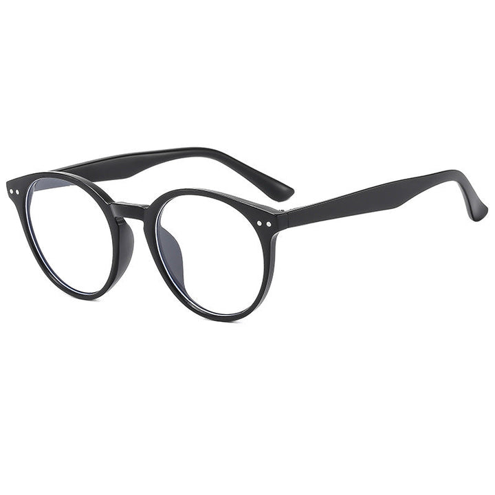 Women's fashionable round sunglasses with transparent frame and UV protection Kalsten