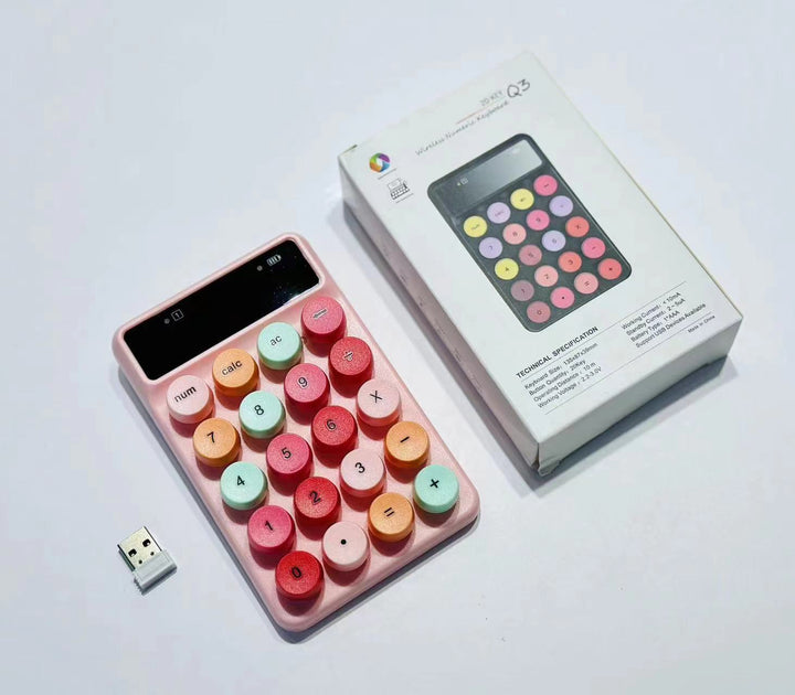 Wireless Retro Calculator Keyboard Kalsten