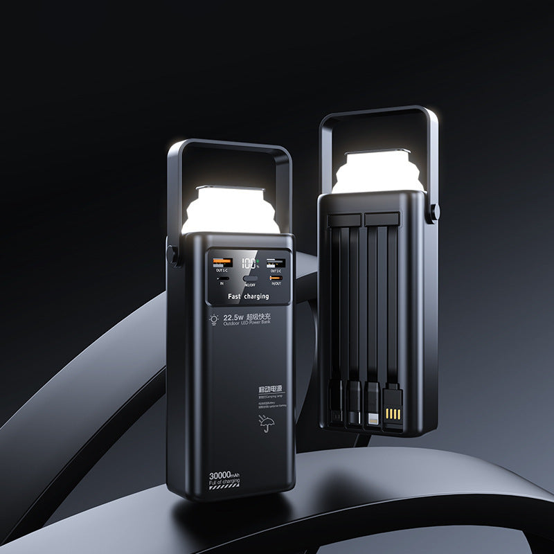 Portable power bank with LED lighting and fast charging function Kalsten