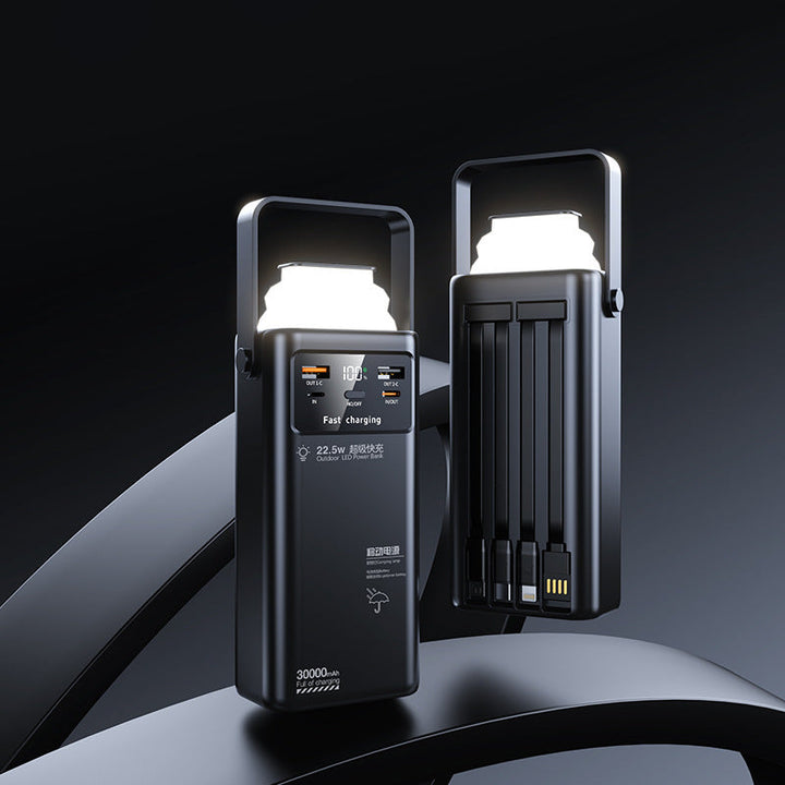 Portable power bank with LED lighting and fast charging function Kalsten