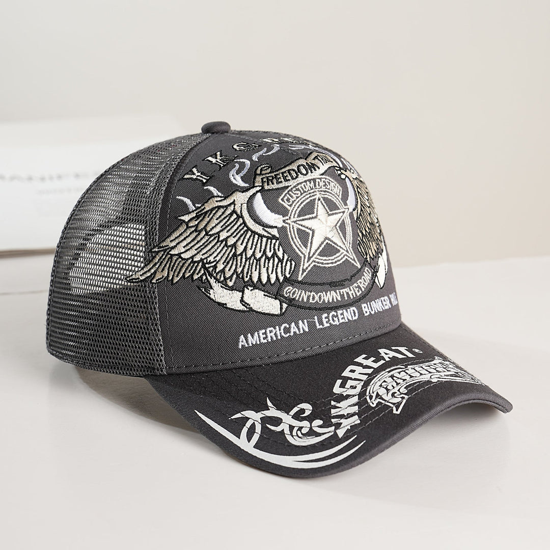 Unisex Trucker Cap with graphic design and breathable mesh Kalsten