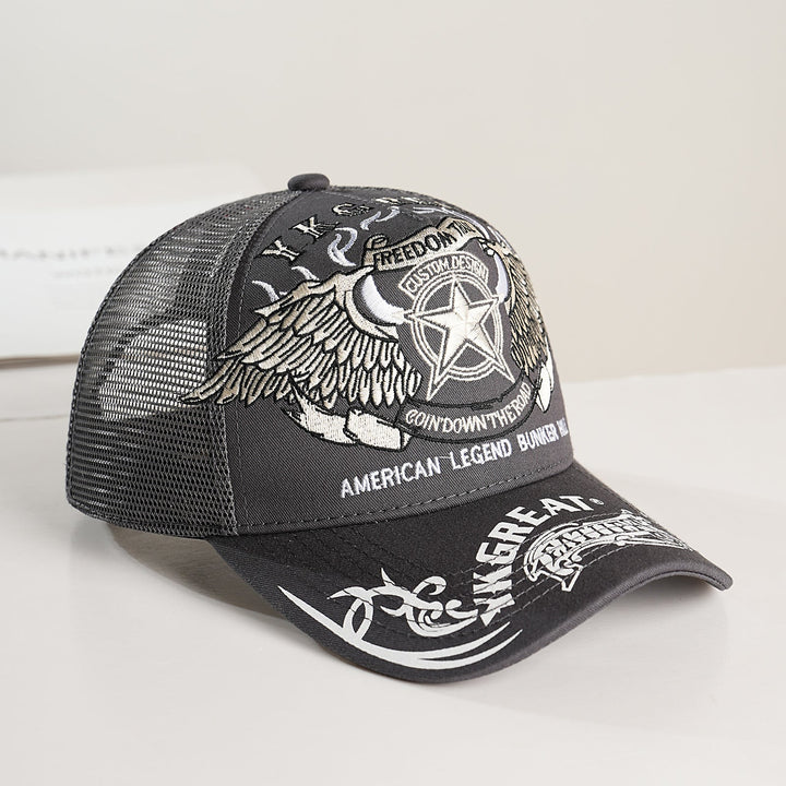Unisex Trucker Cap with graphic design and breathable mesh Kalsten