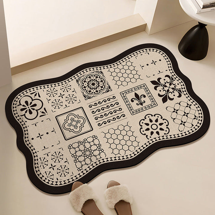 Floral-Printed Bath Runner Kalsten