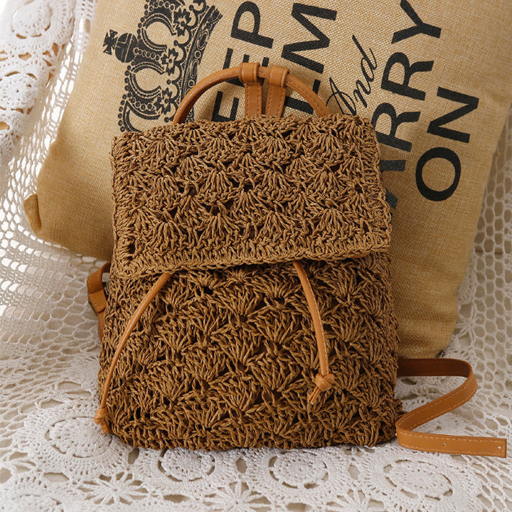 Handcrafted backpack bag made of fine natural material Kalsten