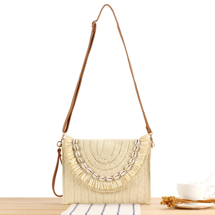 Stylish handbag with fringed shell decoration Kalsten