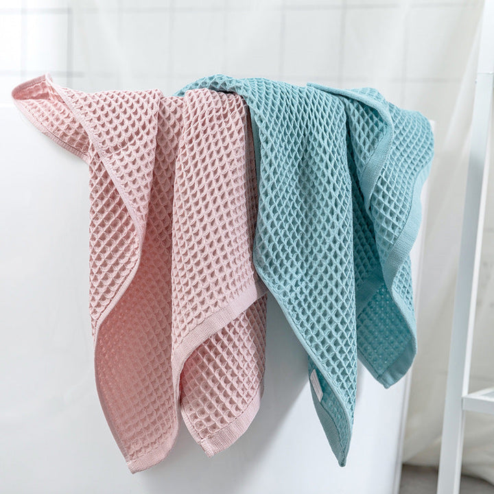 Women Waffle Fabric Bath Towel Kalsten