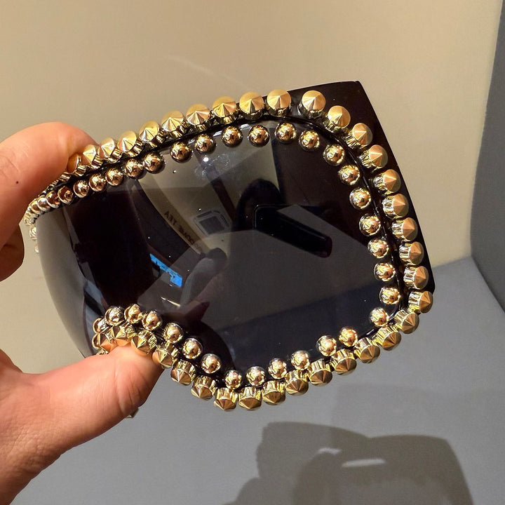Ladies fashionable ski goggles with glamorous rhinestone embellishment Kalsten