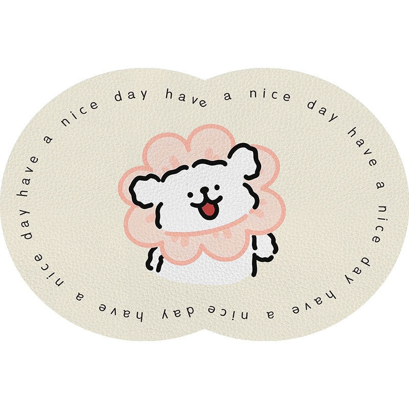 Cute Cartoon Pet-Themed Mat Kalsten