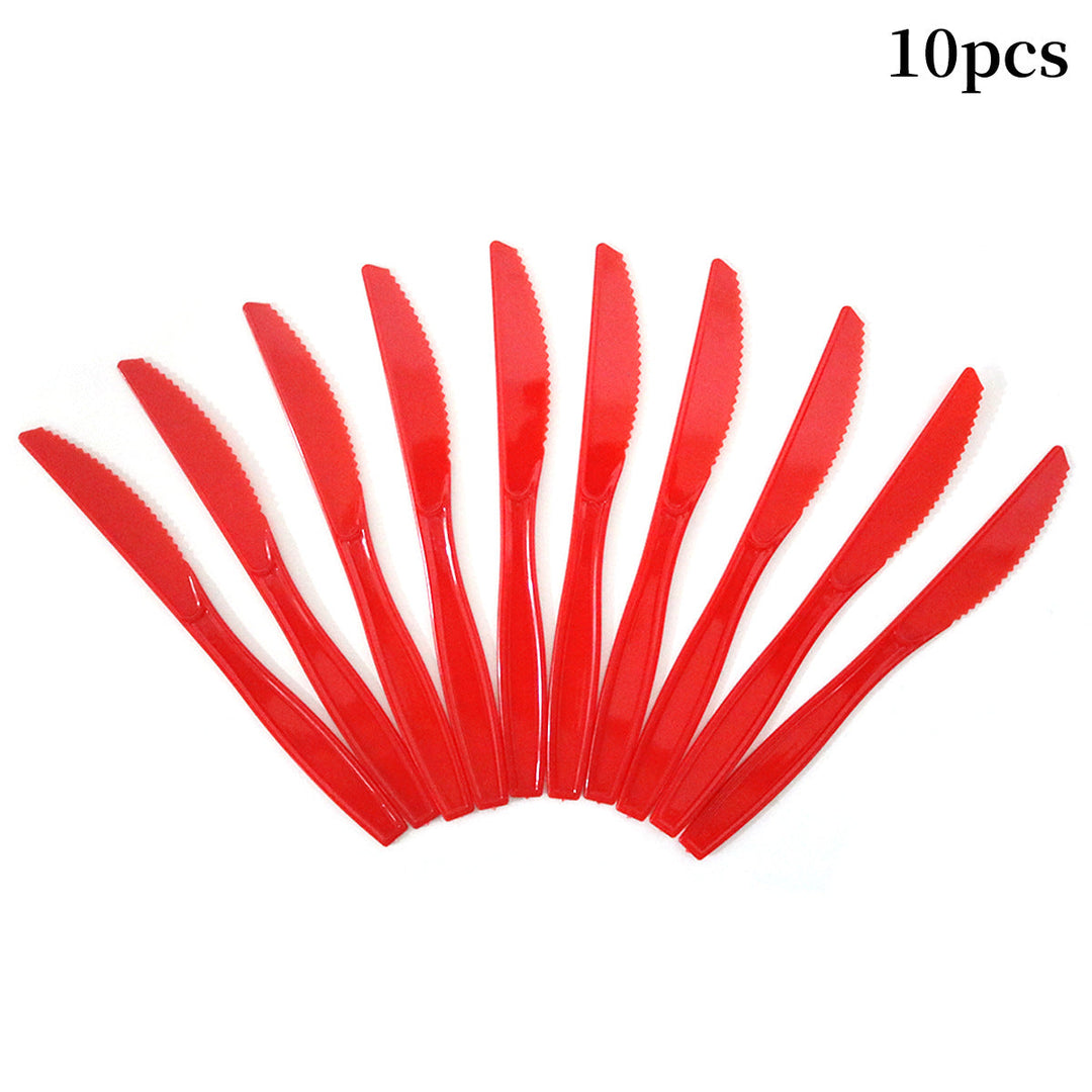 Unisex nan robust disposable forks made of food-safe plastic for dessert and party plates Kalsten