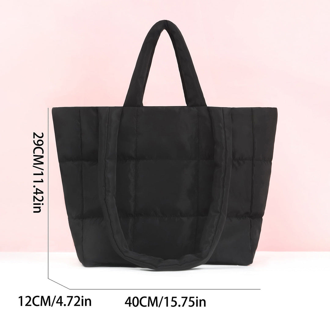 Square-shaped tote bag with padded design Kalsten