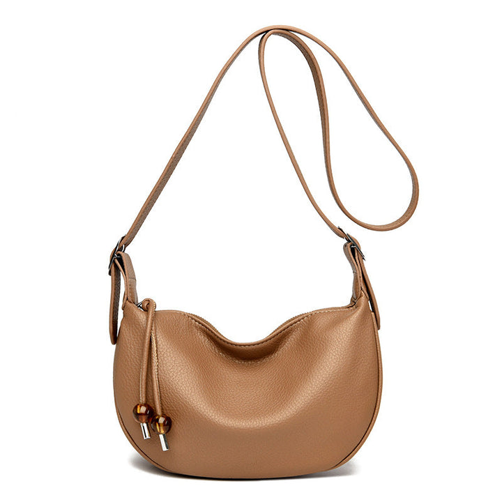 Casual Textured Leather Sling Bag Kalsten