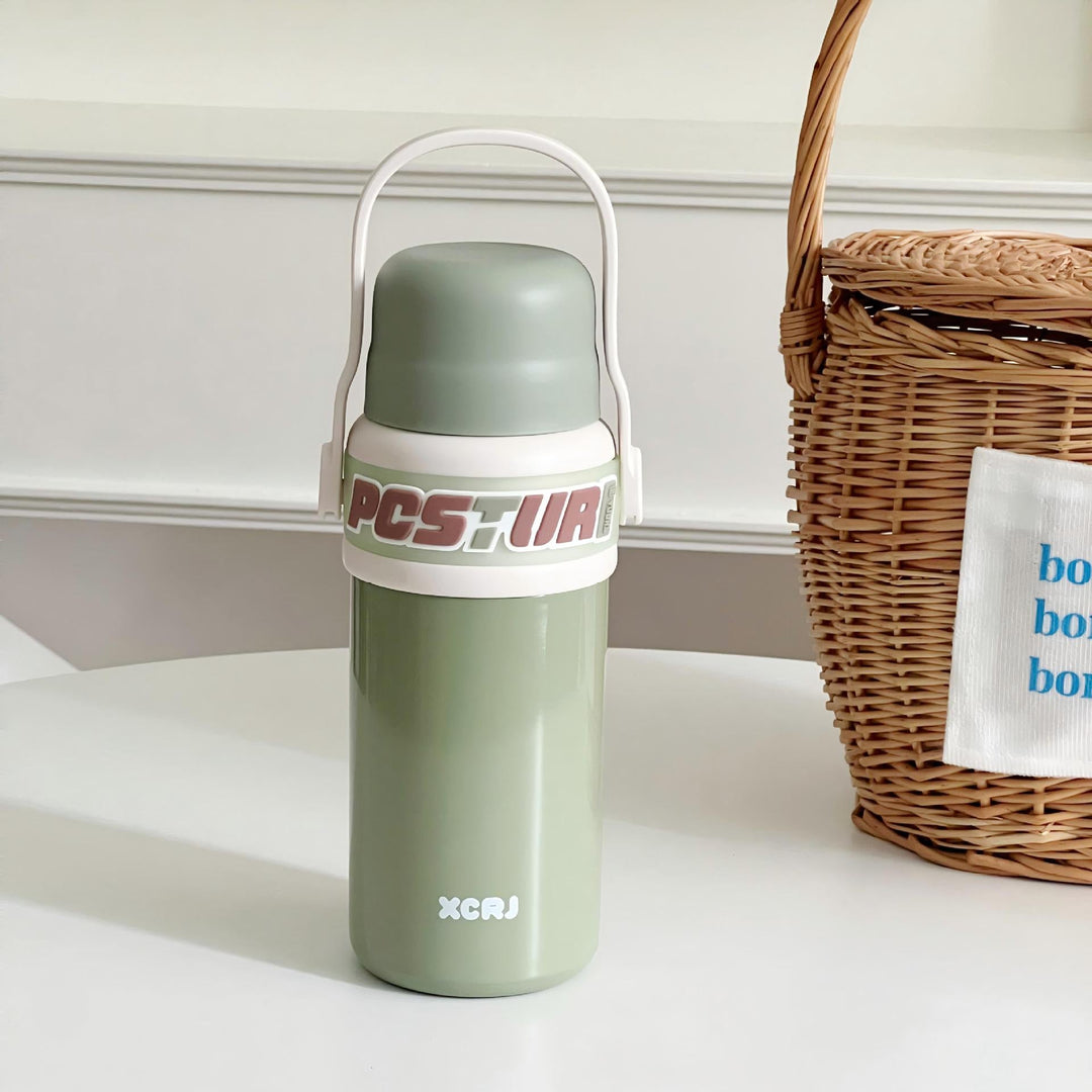 Women's plastic insulated bottle with ergonomic handle Kalsten