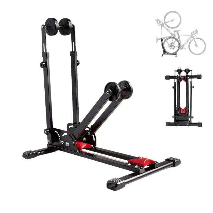 adjustable foldable wheel-on indoor bike trainer stand with adjustable roller resistance Kalsten