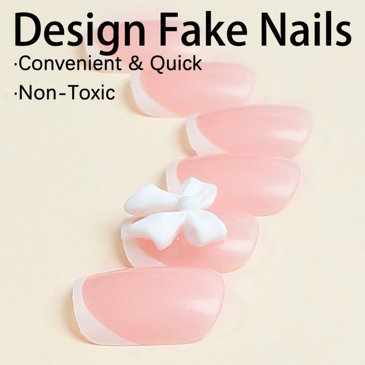 Elegant French Tip Press-On Nails Kalsten