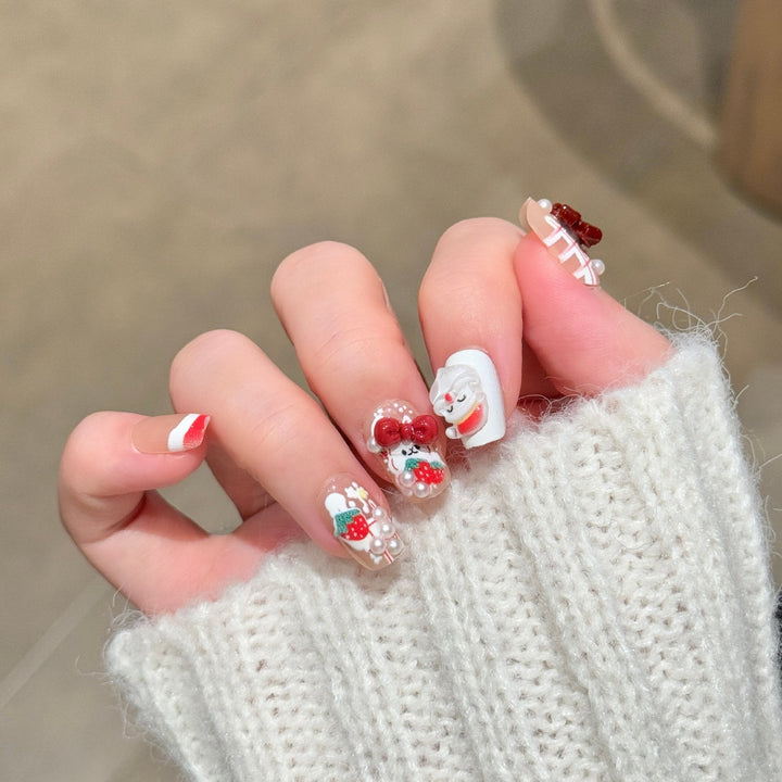 Whimsical Character-Themed Press-On Nail Art Kalsten