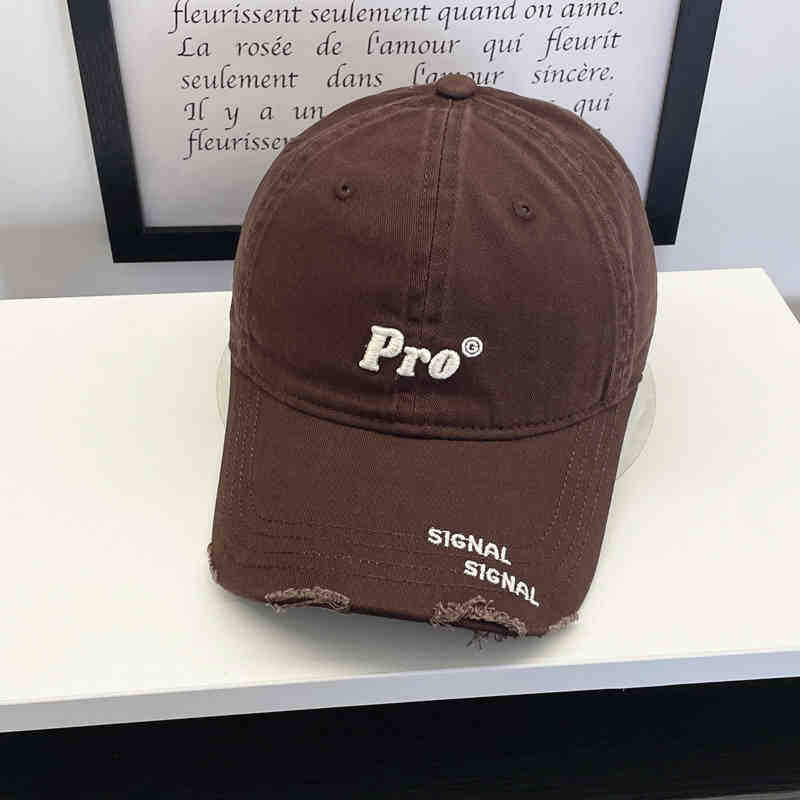 Women's Casual Distressed Embroidered Baseball Cap Kalsten