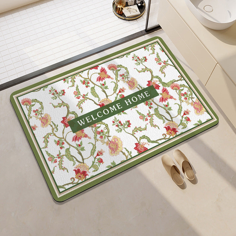 Decorative Citrus-Themed Bath Mat Acalora