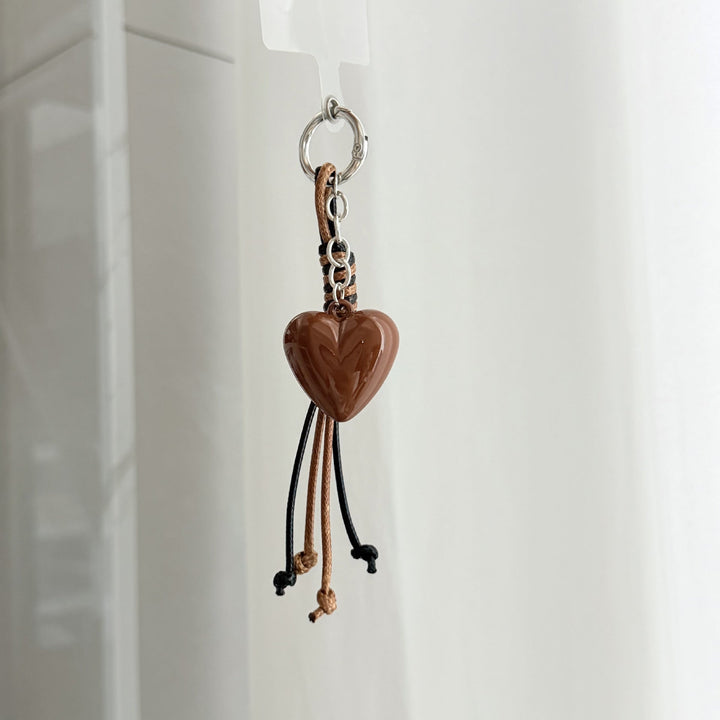 Heart-Shaped Charm Keychain Kalsten