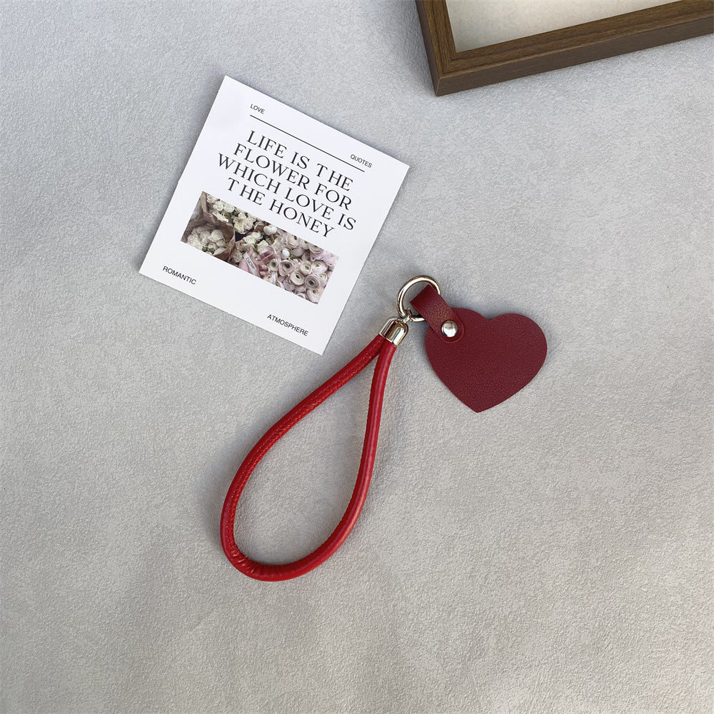 Leather Heart Keychain kalsten
