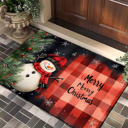Festive Christmas Welcome Mat Acalora