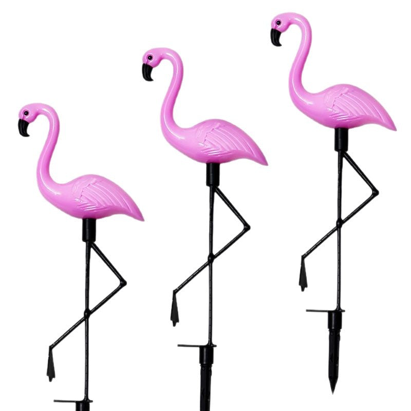 Decorative Solar Flamingo Lawn Stake With Adjustable Arm Kalsten