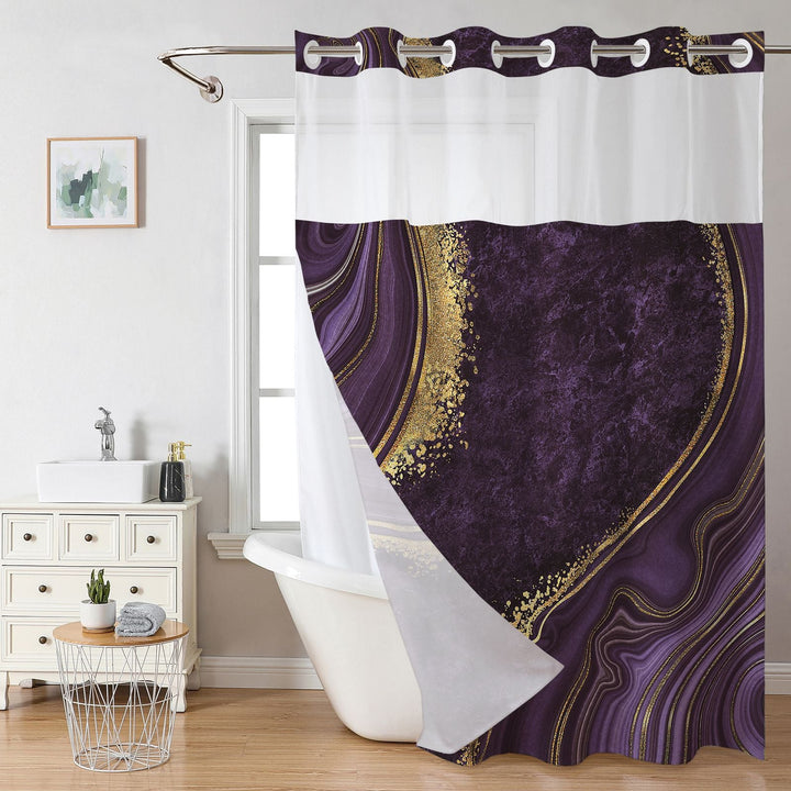 Elegant Marble Design Shower Curtain Kalsten
