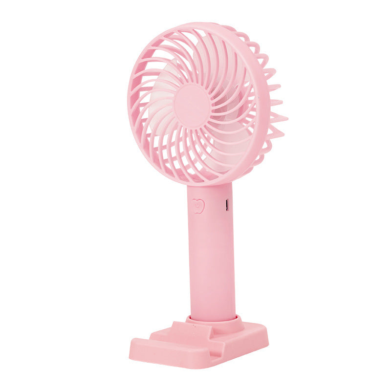 Unisex battery-operated portable fan with USB charging port and foldable stand Kalsten