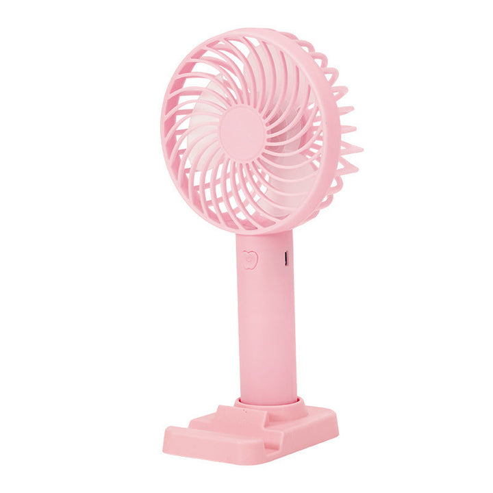 Unisex battery-operated portable fan with USB charging port and foldable stand Kalsten