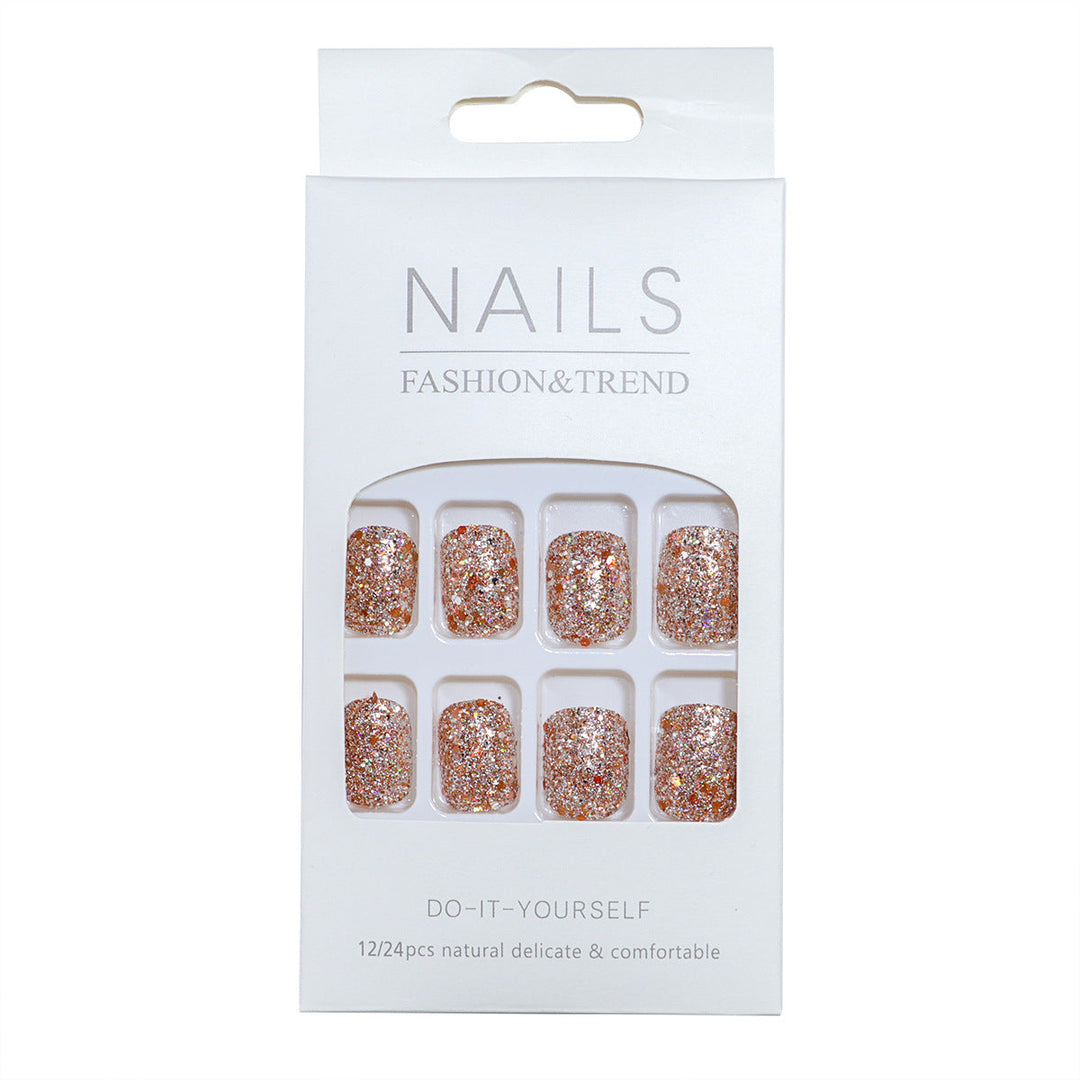 DIY Glitter Press-On Nails Kalsten