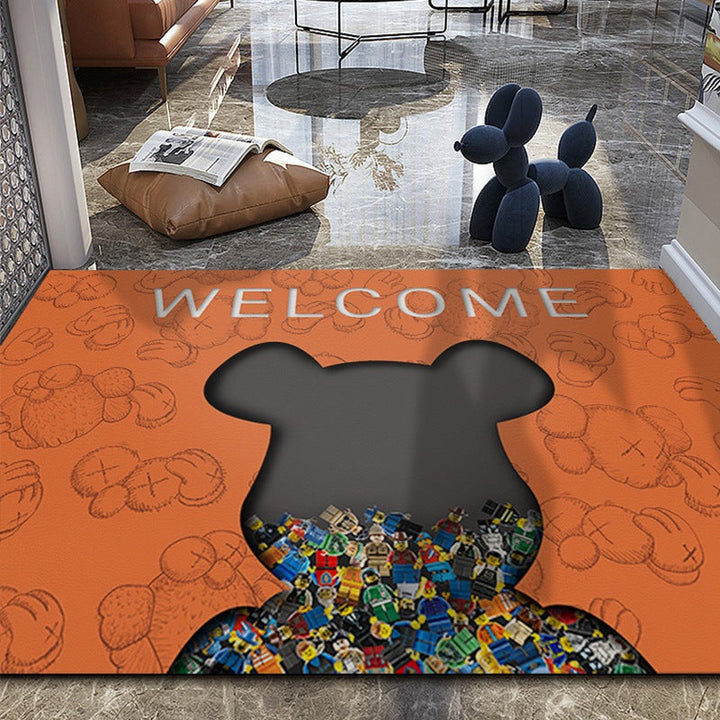 Cute Dog-Themed Entrance Mat
