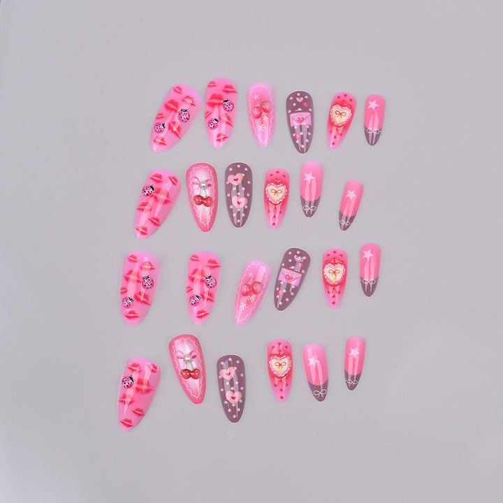 Romantic Themed Press-On Nail Set Kalsten