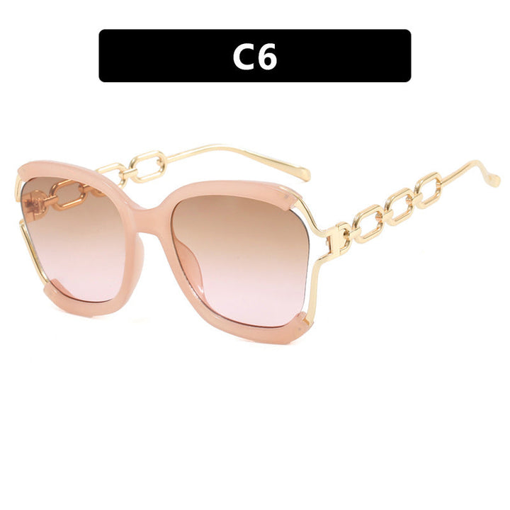 Ladies fashionable sunglasses with golden chain details Kalsten