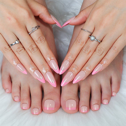 Premium Press-On Nail Set with Ombre Design Acalora