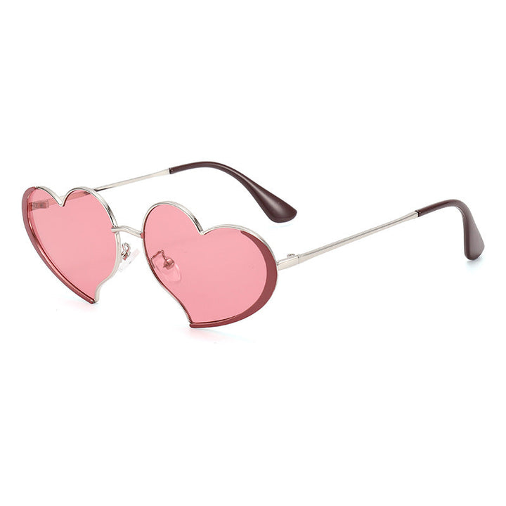 Ladies heart-shaped sunglasses with glamorous frame Kalsten