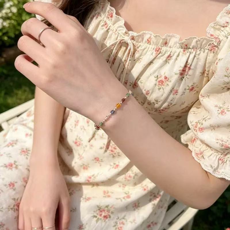 Dainty Beaded Chain Necklace Kalsten