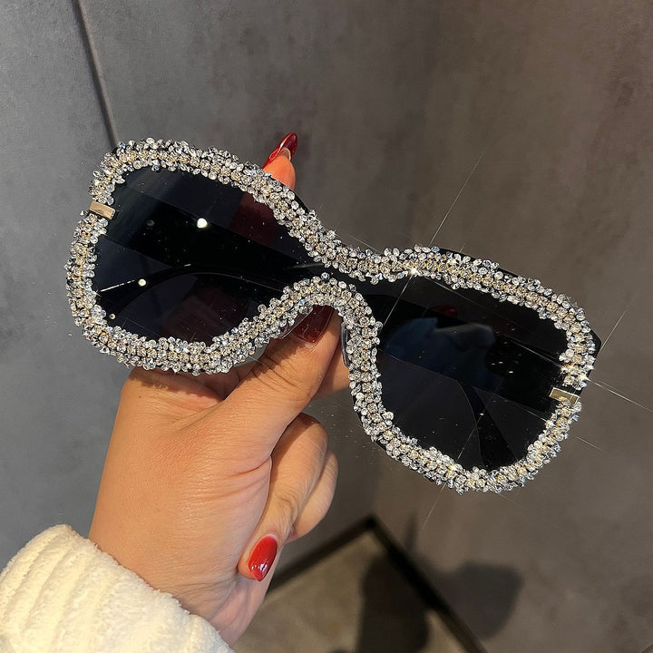 Women's Glamorous Sunglasses with Striking Crystal Frame Kalsten