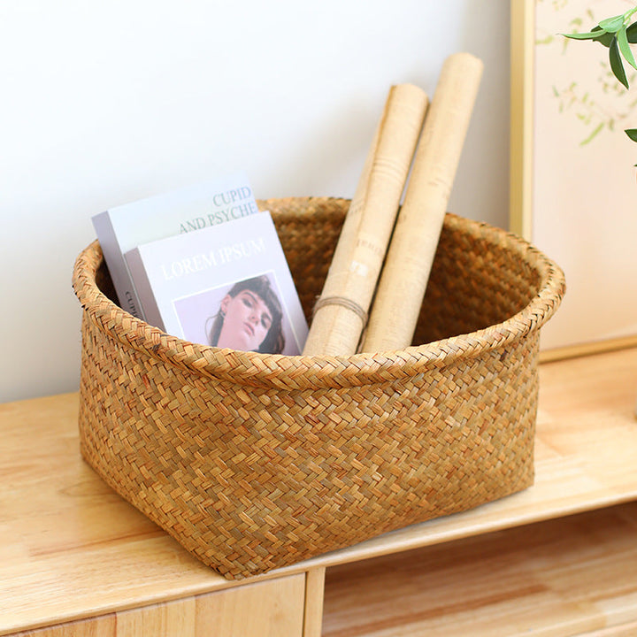 Eco-Friendly Round Woven Storage Basket Kalsten