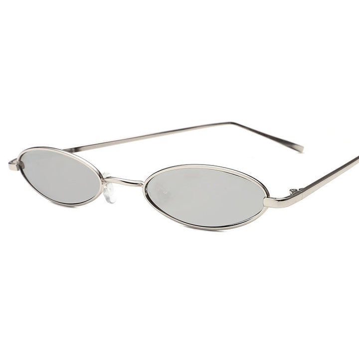 Ladies elegant sunglasses in oval metal frame Kalsten