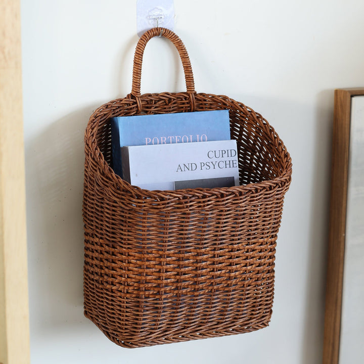 Handwoven Storage Basket with Ergonomic Handle Kalsten 1783754313