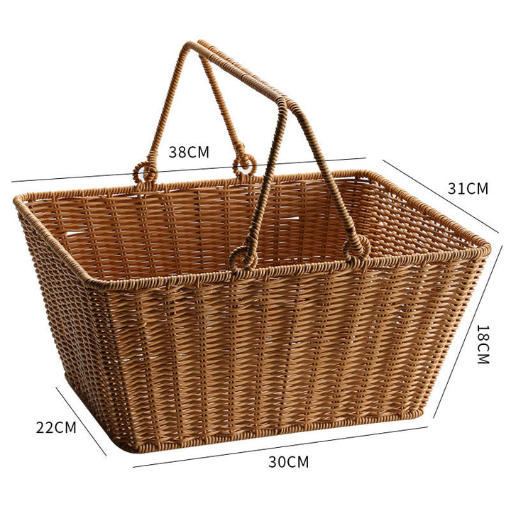 Unisex Rectangular Shopping and Storage Basket Kalsten